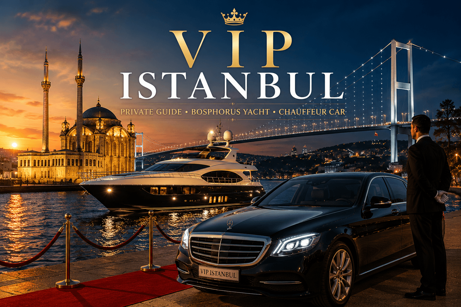 VIP-Стамбул: личный гид, яхта на Босфоре и авто с водителем